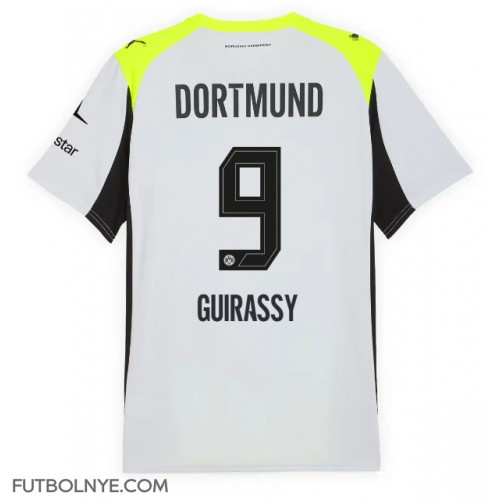 Camiseta Borussia Dortmund Serhou Guirassy #9 Visitante Equipación 2025-26 manga corta